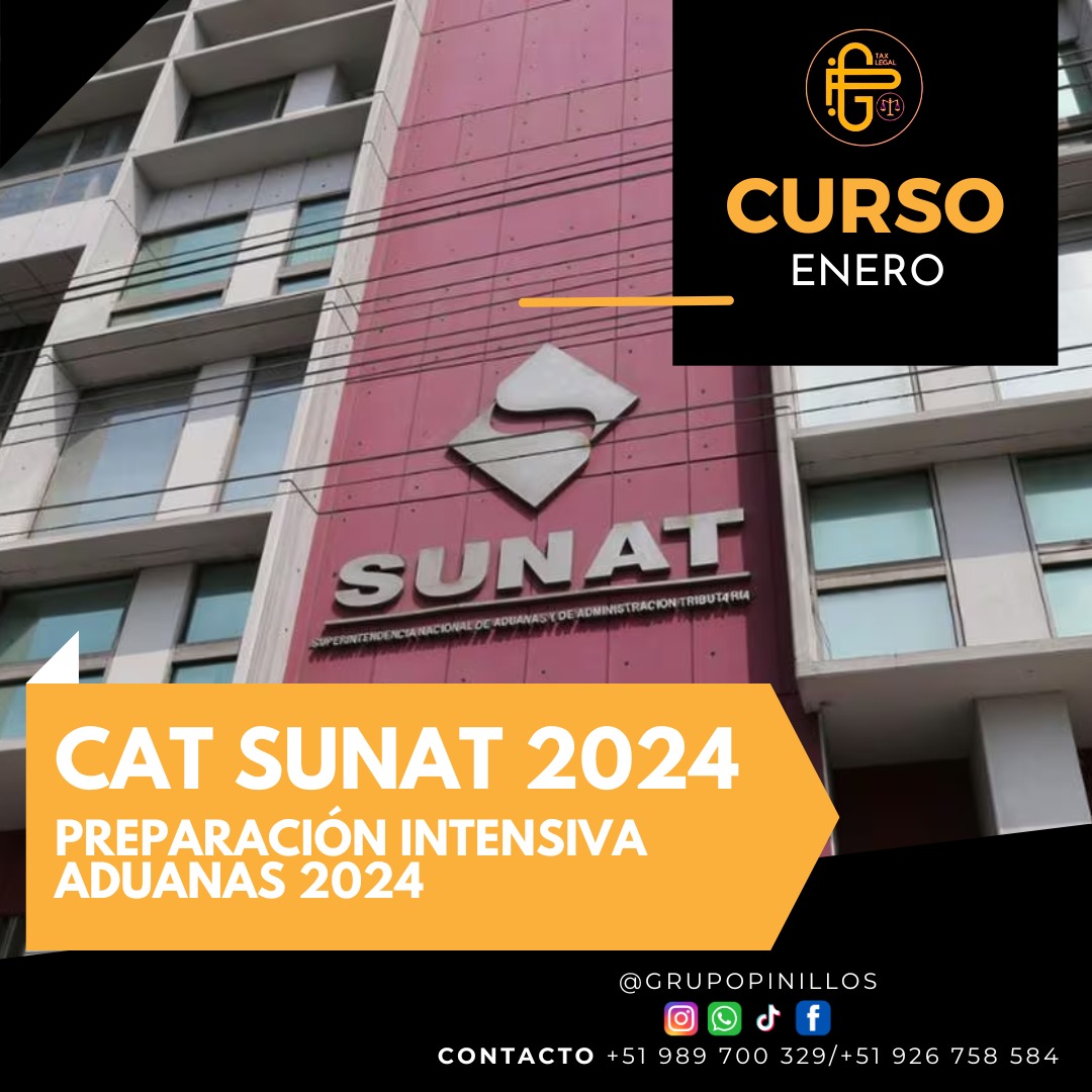 PREPARACIÓN INTENSIVA CAT SUNAT 2024 ADUANAS