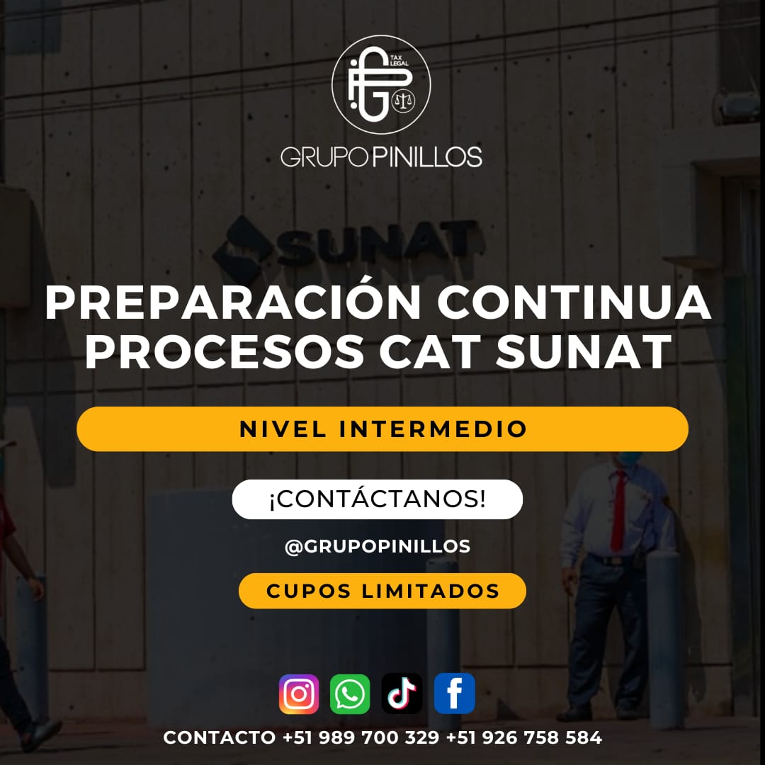 PREPARACIÓN CONTINUA NIVEL INTERMEDIO CAT SUNAT 2024