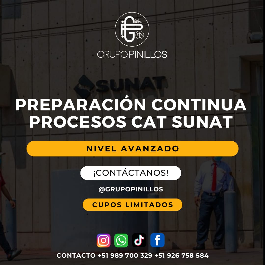 PREPARACIÓN NIVEL AVANZADO CAT SUNAT 2024