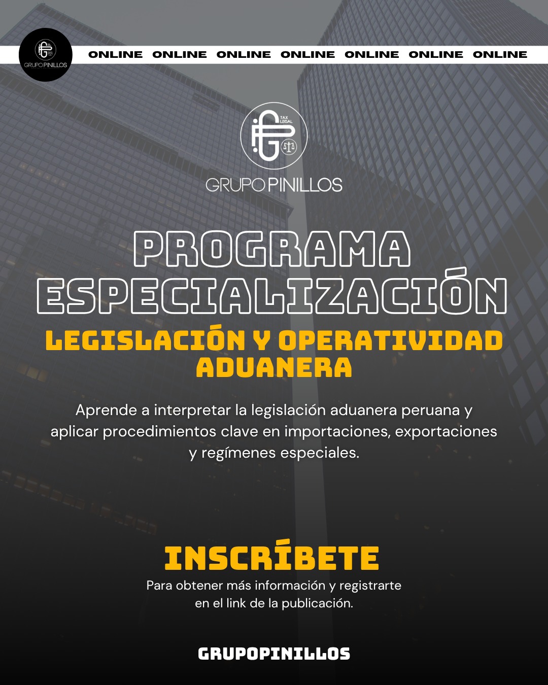 PROGRAMA DE ESPECIALIZACIÓN EN LEGISLACIÓN Y OPERATIVIDAD ADUANERA